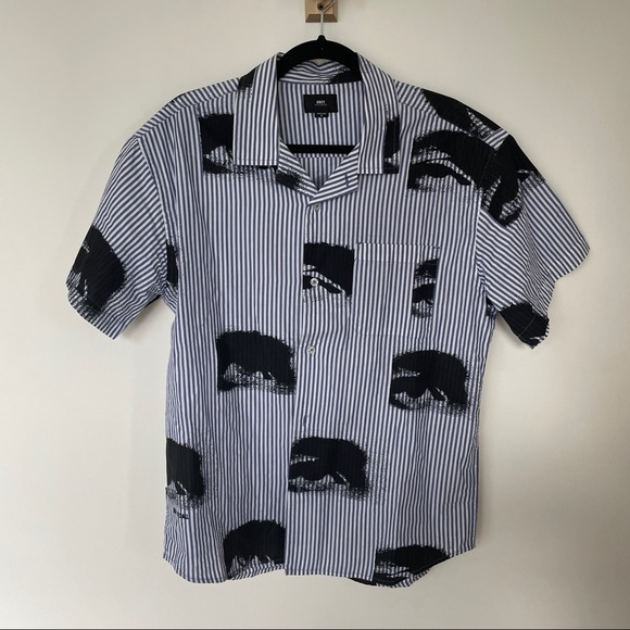 NWOT OBEY SHORTSLEEVE BUTTON-UP - Picture 4 of 6